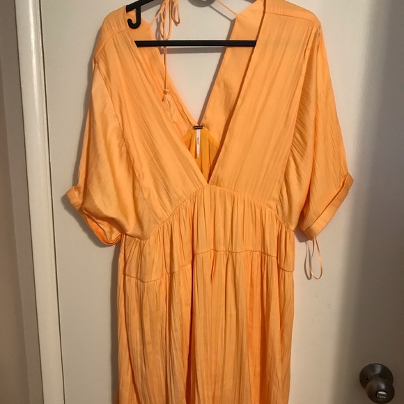 shiny sun up mini dress